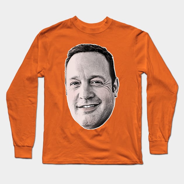 Kevin James / Retro Pop Art Fan Design Long Sleeve T-Shirt by DankFutura